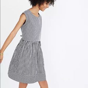 Madewell Gingham Baby Doll tie Dress